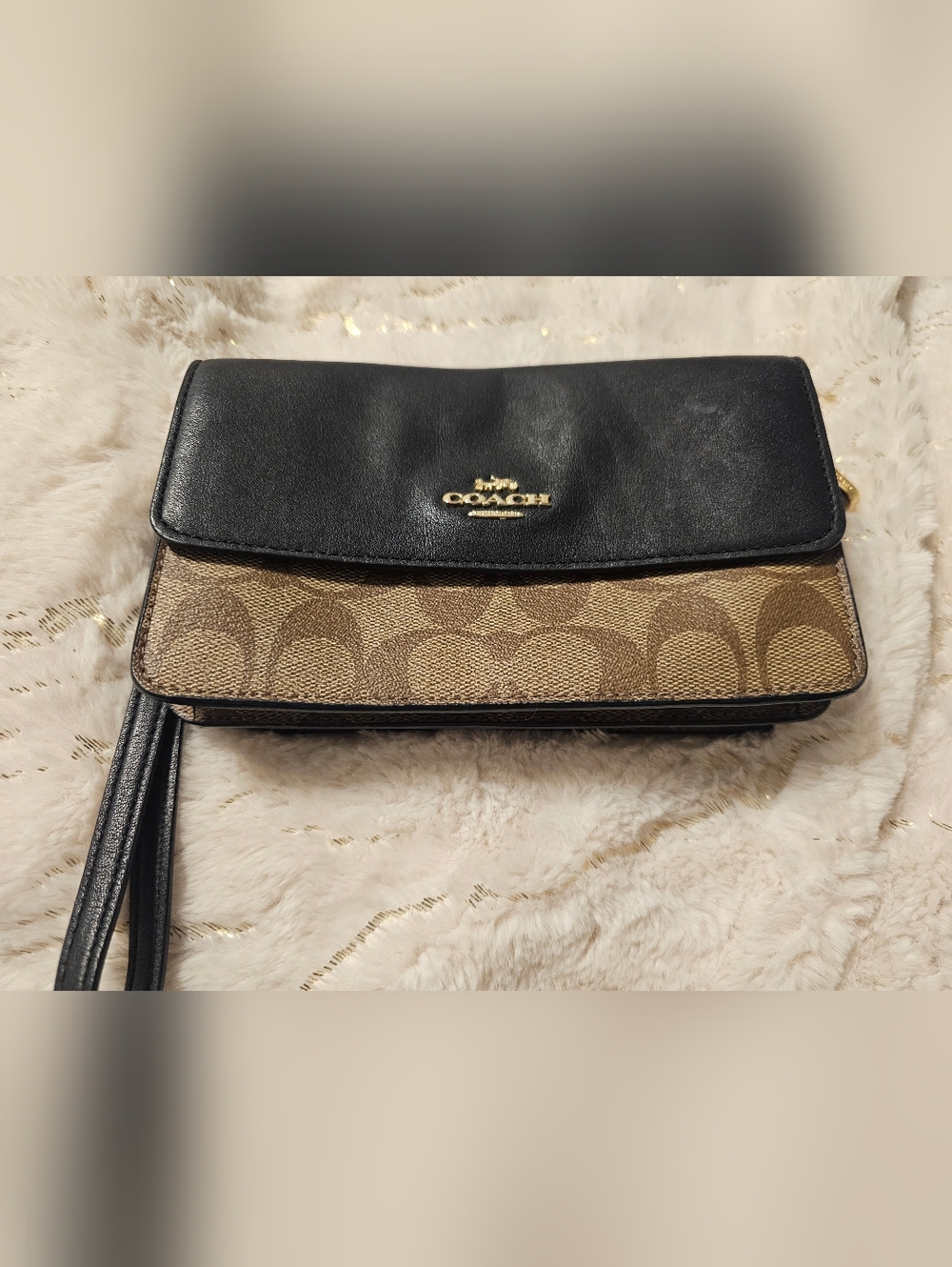 Coach Signature Foldover Wristlet